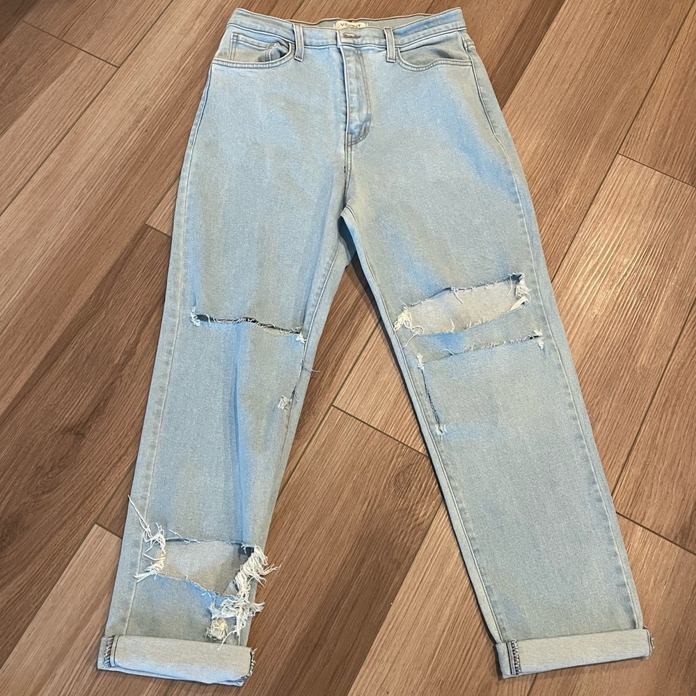 Vintage Ripped Blue Jeans Made in USA
